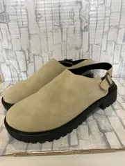 【C1-45】◇ GU×UNDERCOVER    サイズ26.0    レザーグロッグサンダル　ベージュ　メンズのサムネイル