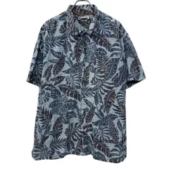 Columbia 半袖 総柄シャツ XXL ブルー マルチカラー コロンビア ホダン アロハシャツ サーフ サーフィン 半シャツ 夏物 a807-5752のサムネイル