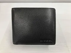 【美品】DIESEL ディーゼル/二つ折り財布 小銭入れ有/X06757 /ブラック 箱有りのサムネイル