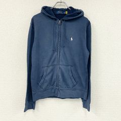 Polo Ralph Lauren ジップアップパーカー ネイビー 短丈 - メルカリ