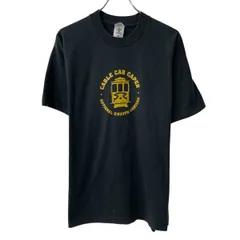 90s USA製 FRUIT OF THE LOOM 半袖 プリントTシャツ L ブラック フルーツオブザルーム プルオーバー 90年代 カットソー 夏物 a807-5767のサムネイル