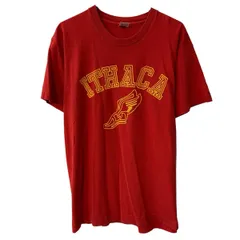 90s USA製 FRUIT OF THE LOOM 半袖 プリントTシャツ L レッド フルーツオブザルーム プルオーバー 90年代 カットソー 夏物 a807-5777のサムネイル