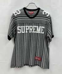 25ss Supreme ストライプ Vネック Tシャツ - メルカリ