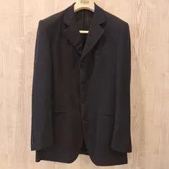 ジャンフランコフェレ GIANFRANCO FERRE イタリア製 ジャケット ブラック系 ドット テーラードジャケット 背抜き レーヨン ヴィンテージ メンズ 【12398-6】のサムネイル