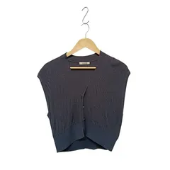 unfil アンフィル WFSP-UW104 cotton & cashmere links pattern-knit vest ニットベスト ネイビー系 サイズ1 67131のサムネイル