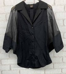 Jean Paul GAULTIER FEMME シアーシャツ Jean Paul GAULTIER FEMME 半袖ブラウス ジャンポールゴルチエ シアー