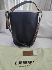 極美品】BURBERRY バーバリー キャノピー バケットバッグ ブラック 