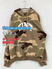 thisisneverthat ディスイズネバーザット パーカー L コットン カモフラージュ柄 前面プリント プルオーバー 長袖 メンズ レディース