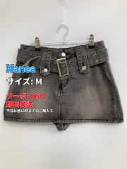 Nanea ナネア デニムスカート M ブラック ショート・ミニ丈 台形 レディースのサムネイル