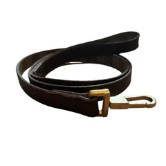 RE387 GUCCI DOG グッチ ドッグリード GG柄 キャンバス レザー 犬用のサムネイル