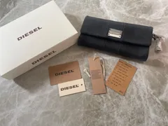 【未使用品】DIESEL ディーゼル 黒レザー 長財布 X00528/PS087/T8013のサムネイル