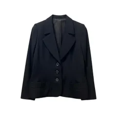 31g2 YVES SAINT LAURENT イヴサンローラン リヴゴーシュ ヴィンテージ テーラードジャケット フォーマル サイズ40 ブラック レディース 女性用u02tのサムネイル