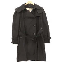 バーバリー BURBERRY トレンチコート ポリエステル100％ サイズ12 ブラック フード付き レディース【yy】【中古】4000065800905428のサムネイル