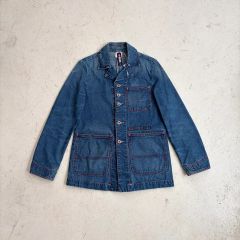 DIESEL 赤 レザージャケット ディーゼル エナメルトラックジャケット