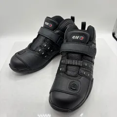 【28.0cm】 elf エルフ ライディングシューズ EEE ブラック シンテーゼ バイクブーツのサムネイル