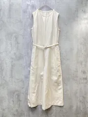 新品 MUJI 無印良品 ヘンプ混 ツイル ジャンプスーツ オールインワン サロペット sizeS/アイボリー ■◆ レディースのサムネイル