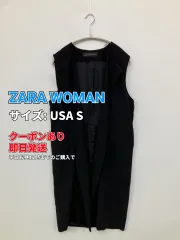 ZARA WOMAN ザラウーマン ベスト USA S ブラック 無地 レディースのサムネイル
