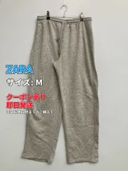 ZARA ザラ スウェットパンツ M グレー 無地 スタンダード レギュラー ウエストゴム・紐 メンズ レディースのサムネイル