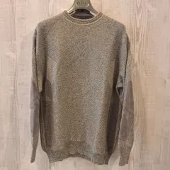 ジャンフランコフェレ GIANFRANCO FERRE イタリア製 ニットグレー系 エルボーパッチ ヴィンテージ メンズ トップス 高級 【12398-10】のサムネイル