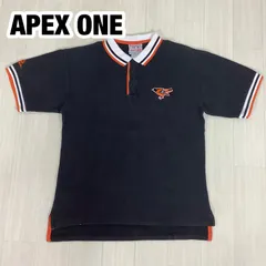 【マカオ製】APEX ONE MLB メジャーリーグ ボルチモア・オリオールズ 刺繍ロゴ ヴィンテージ ポロシャツ サイズM ブラック 黒 着丈74cm 肩幅53cm 身幅(脇下)54cm 袖丈23.5cm 90s【古着】のサムネイル