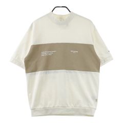 renoma PARIS ゴルフウェア 半袖シャツ ホワイト L モックネック