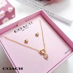 コーチ COACH シグネチャー C ハート ボックス ジュエリーセット ピアス ネックレス セット 両耳用 レディース 女性 アクセサリー 571285GLD110のサムネイル