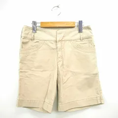 サベナ Sabena パンツ ハーフ 無地 シンプル ひざ丈 コットン 綿 36 ベージュ 薄茶 /MT29のサムネイル