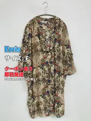 Evris エヴリス ワンピース F ベージュ その他総柄 長袖 ロング・マキシ丈 フレア レディースのサムネイル