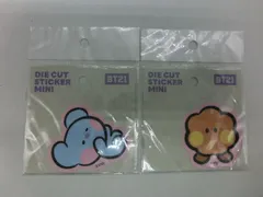 【TAKA128-77】△未開封　「BT21 ダイカットステッカーミニ2点セット」KOYA(コヤ) SHOOKY(シューキー)　BTS 防弾少年団 RM SUGAのサムネイル