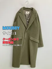 MOUSSY マウジー チェスターコート 1 カーキ ウール・ニット 無地 ロング丈 フードなし レディースのサムネイル