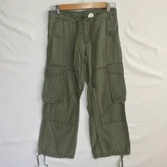 GAP ギャップ 193302-03 90～00年代 ヴィンテージ クロップド カーゴパンツ ボトムス ミリタリー グリーン トルコ製【中古】 レディースのサムネイル