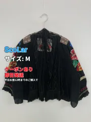 ScoLar スカラー カーディガン/ボレロ M コットン ナイロン 半端袖 ショート丈 花柄・ボタニカル柄 ブランドロゴ レース ライン柄 レディースのサムネイル