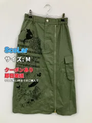 ScoLar スカラー ミモレ/半端丈スカート M カーキ レディースのサムネイル