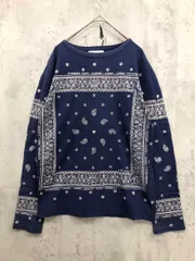 H.R MARKET ハリウッドランチマーケット 長袖 総柄 Tシャツ size表記なし/青 ■■ レディースのサムネイル