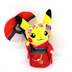 紙タグ付き未使用 ポケモン ぬいぐるみ 舞妓はんピカチュウ 京都