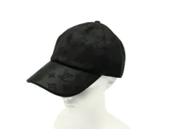 LOUIS VUITTON ルイヴィトン キャップ モノグラムシャドウ M76581 ブラック系 レザー ユニセックス 美品のサムネイル