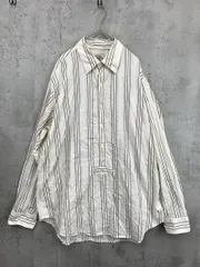 POLOJEANS ポロジーンズ ラルフローレン HS-MJ-CM7555 ストライプ ハーフボタン シャツ sizeL/アイボリー ■■ メンズのサムネイル