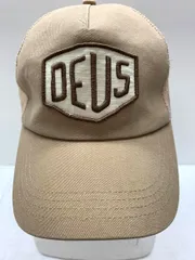 DEUS EX MACHINA デウスエクスマキナ ビッグ刺繍ロゴ メッシュ キャップ ベージュ ■■ メンズのサムネイル