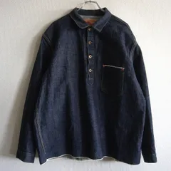 【美品/濃紺】FOB FACTORY【F2384 G3】46 エフオービーファクトリー プルオーバー デニム ジャケット ビッグサイズ 26070204のサムネイル