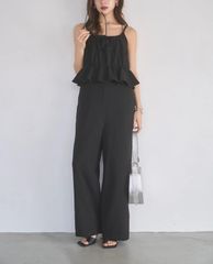 新品 ブラック 【Loungedress】オフショルオールインワン - メルカリ
