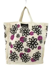 トリココムデギャルソン tricot COMME des GARCONS 花柄 プリント トートバッグ ハンドバッグ オフホワイト BAG カバン 手提げ鞄 ☆AA★のサムネイル