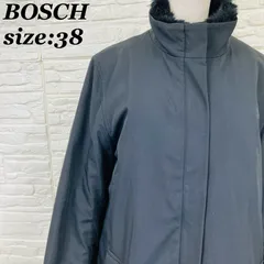 BOSCH ボッシュ ロングコート スタンドカラー ファー付き ブラック Mサイズ シンプル オフィス きれいめ アウター 【011571】のサムネイル