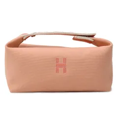 エルメス バッグ ユニセックス ブリッドアブラックPM ハンドバッグ ポーチ 小物入れ コットン ピンク系 HERMES 中古のサムネイル