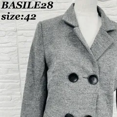 BASILE28 バジーレ28 ジャケット テーラード ウール グレー レディース アウター フォーマル オフィス シンプル 日本製 【011572】のサムネイル