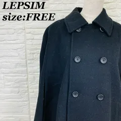 LEPSIM LOWRYS FARM レプシィム ピーコート ポンチョ風 ブラック Fサイズ アウター ウール混 レディース おしゃれ 【011573】のサムネイル