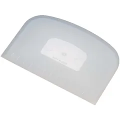 タイガークラウン スパテラ・スケッパー 白 145×3×97mm 目盛付ドレッジ ポリエチレン 生地 流し込む ならす 裏ごし 555 [ドレッジ 目盛付き ホワイト]のサムネイル