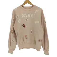 ピンクハウス PINK HOUSE ロゴワッペン クルーネックスウェット レディース 表記無 のサムネイル