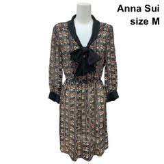 美品！アナスイ シルク100% パッチワーク チュニックブラウス