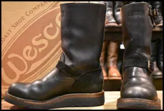 【8.5E 良品 16年】WESCO ウエスコ カスタムボス ブラック×ラフアウト スエード 10インチハイト エンジニア ブーツ BOSS HOPESMORE 【GG065】のサムネイル