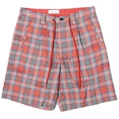 FACETASM ファセッタズム 24SS 日本製 ORIGINAL TRANSPARENT CHECK SHORTS オリジナル トランスペアレント チェックショーツ SRO-PT-M04 4 RED CHECK ショートパンツ 定価49,500円 ボトムスのサムネイル